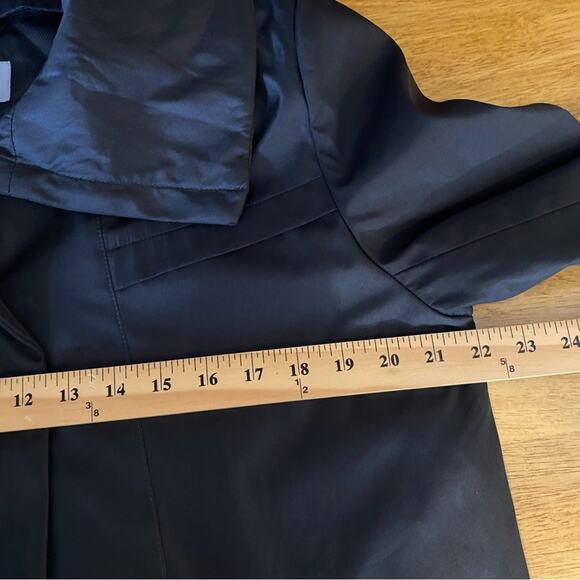 Andrew Marc Marc New York Women’s Trench Style Jacket Size Large Black - Picture 14 of 15